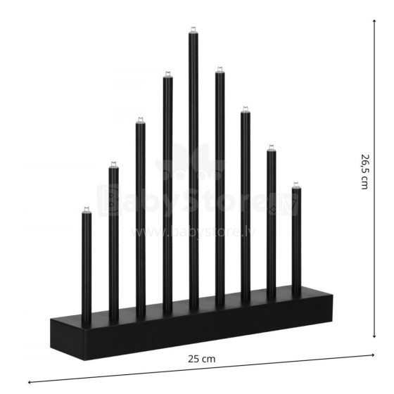 CL0854 DEKORATYVINIS ŽVAKIŲ STOVAS 9 LED