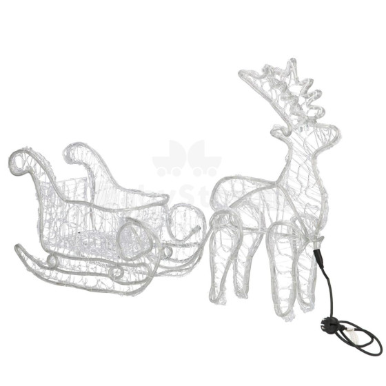 CL1221 LIGHT REINDEER WITH 312 LED SLEIDER