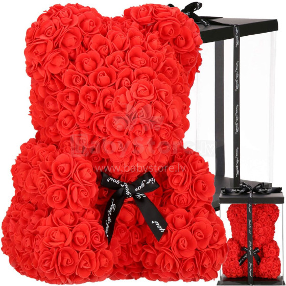 Decorative bear made of roses Springos HA7224