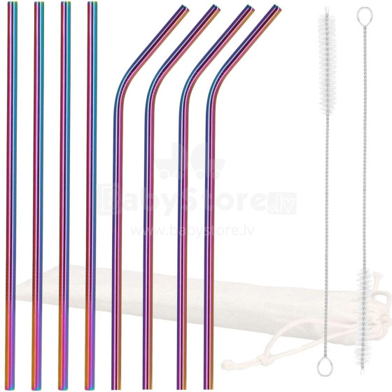 KI0032 METAL STRAWS 10 PCS.