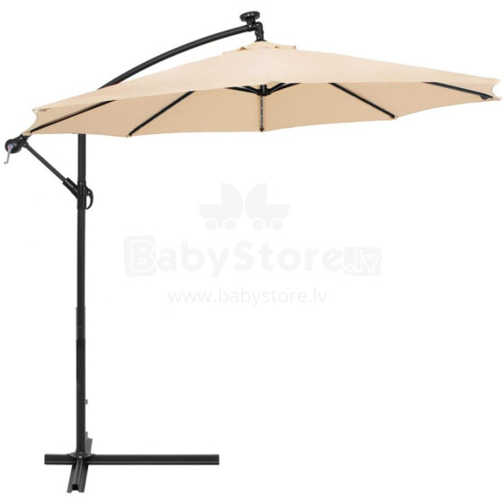 Garden umbrella with solar panel Springos GU0047 300 CM