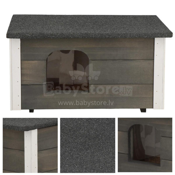 Dog kennel Springos DH001 GREY ''s''