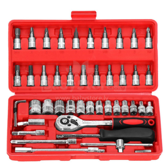 Spanner set of 45 elements, with case Springos GA0080