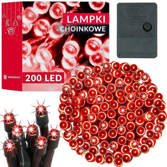 Ziemassvētku lampiņas Springos CL0208 200 Led