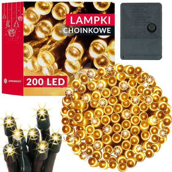 Christmas lights Springos CL0204 200 Led 15.5 m