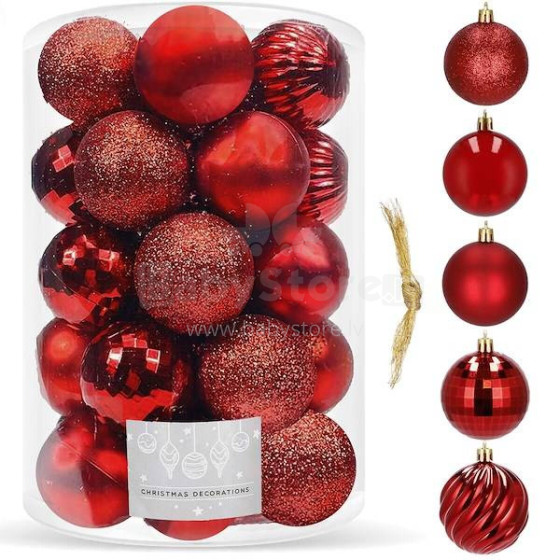 Christmas balls Springos CA0138  20 pcs