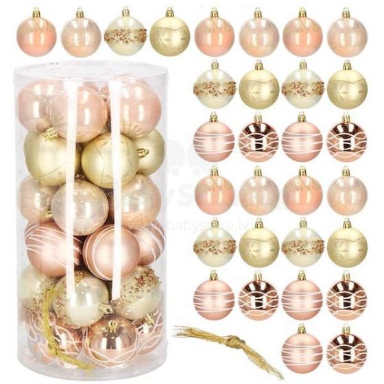 Christmas balls Springos CA0868 6cm 30 pcs