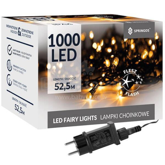 Christmas lights Springos CL4096 1000 led 50m