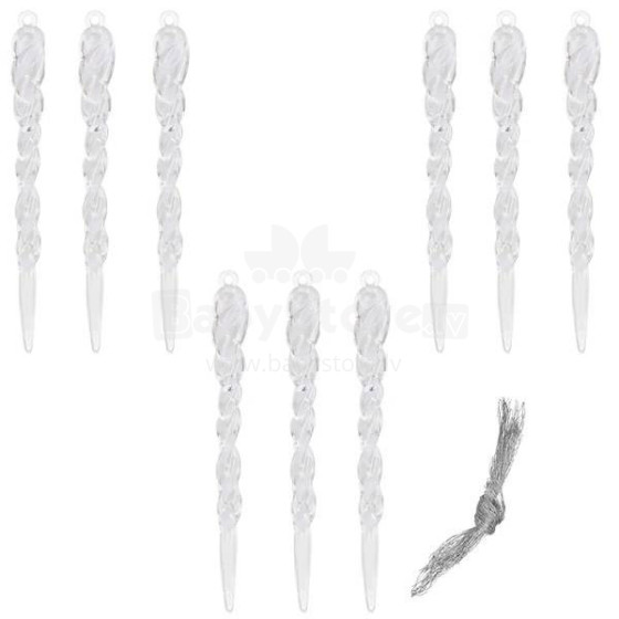 Christmas icicles Springos CA0748 15cm, 9 pcs