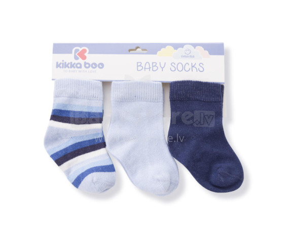 Baby socks Stripes Dark Blue 1-2y