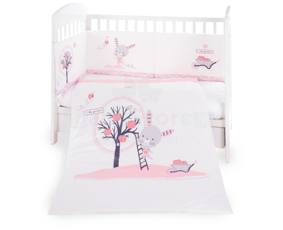 Bedding set 2pcs EU Style 70/140 Pink Bunny