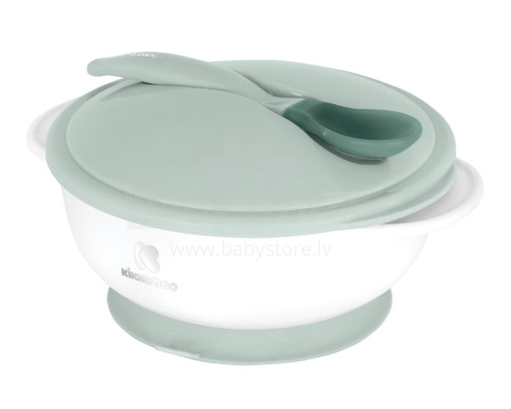 Bowl with heat sensing spoon Mint