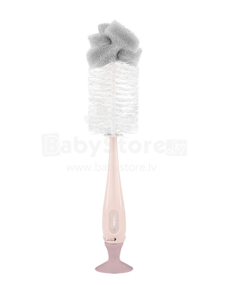 Bottle brush with nipple cleaner 2in1 Pink