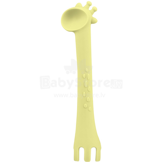 Silicone spoon Giraffe Yellow