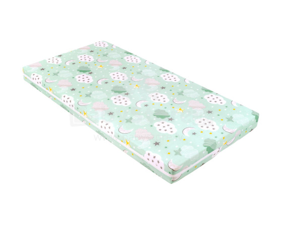 Mattress Fantasia Plus 60x120x8cm Clouds Mint