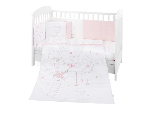 Bedding set 6pcs 70/140 Hippo Dreams