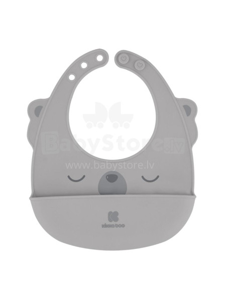 Silicone bib Grey