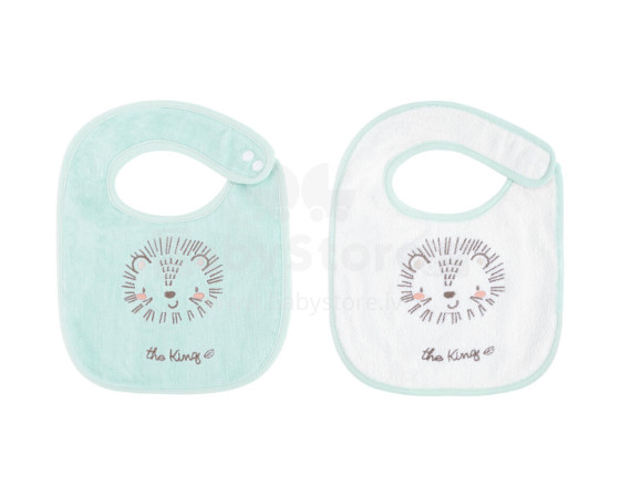 Set of 2 terry bibs Jungle King