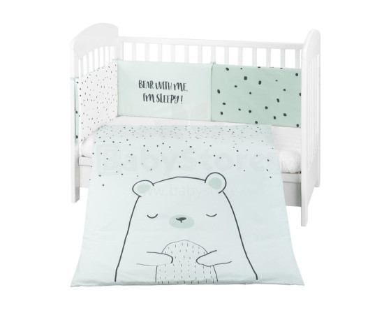 Bedding set 2pcs EU Style 60/120 Bear with me Mint