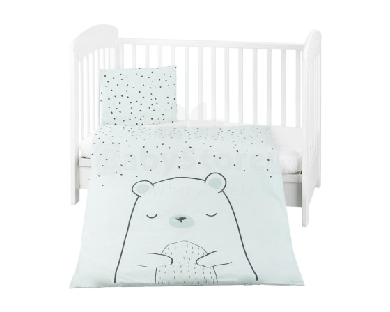 Bedding set 3pcs Bear with me Mint