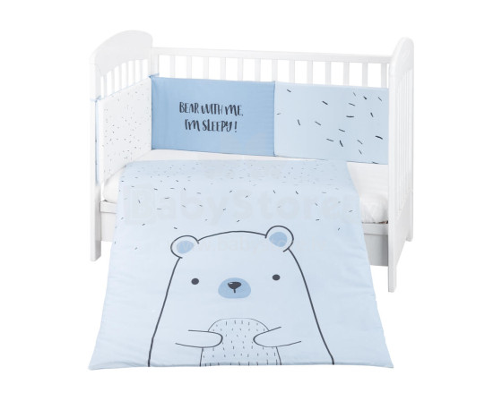 Bedding set 2pcs EU Style 60/120 Bear with me Blue