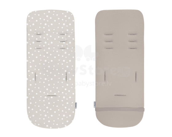 Memory foam stroller liner Dots Beige