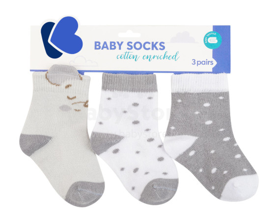 Baby socks with 3D ears Joyful Mice 6-12m