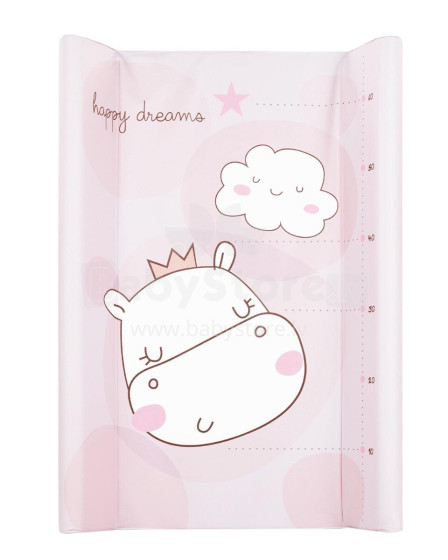 Hard PVC changing pad 50х70cm Hippo Dreams