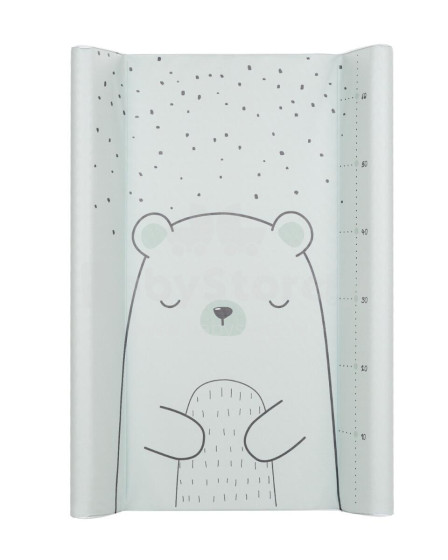 Hard PVC changing pad 50х70cm Bear with me Mint