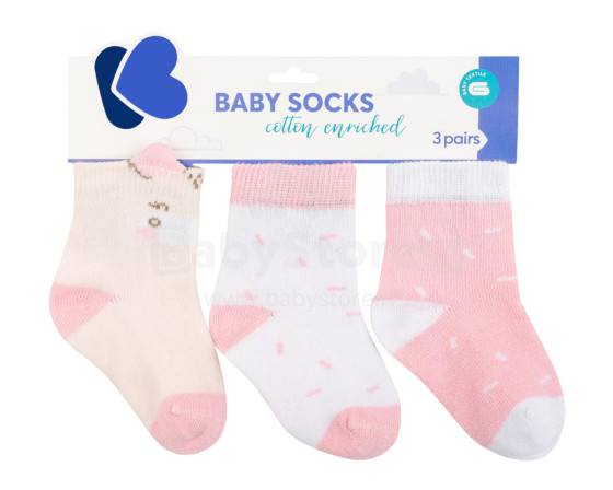 Baby socks with 3D ears Hippo Dreams 0-6m