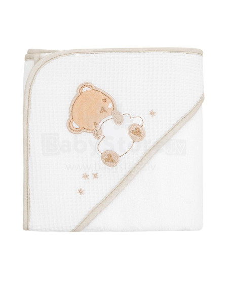 Hooded towel 90/90 cm Dream Big Beige