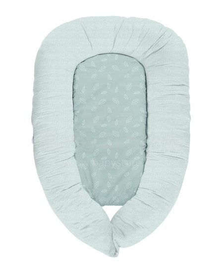 Memory foam bed-nest 3in1 Leaves Mint