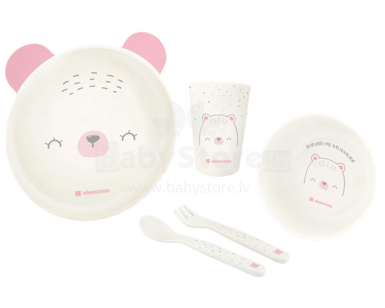 Tableware PP set Bear with me Pink
