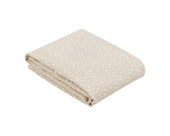 Double layer muslin blanket 100x100 cm Dots Beige