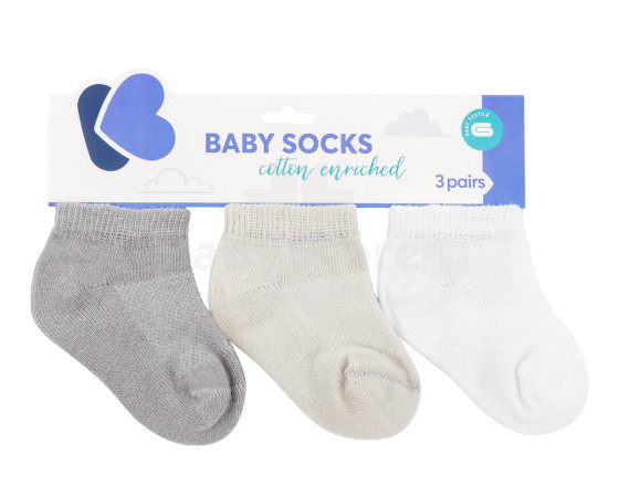 Baby summer socks Grey 2-3y