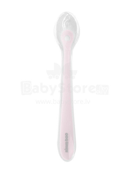 Silicone spoon with case 1pc Pink