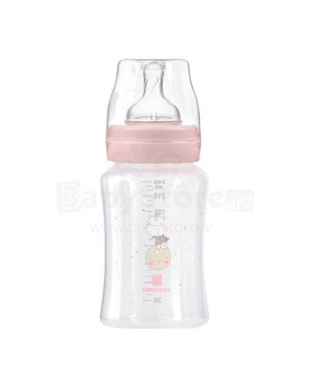 PP feeding bottle 240ml Hippo Dreams Pink 
