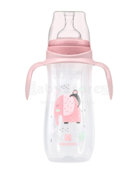 PP feeding bottle 400ml Jingle Jungle Pink