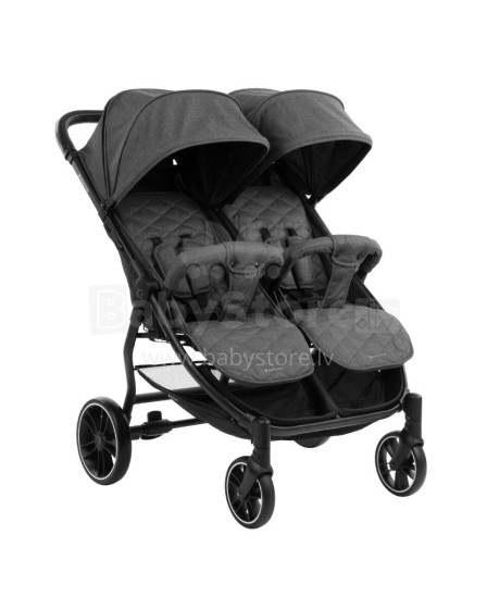 Twin stroller Happy 2 Dark Grey 2023