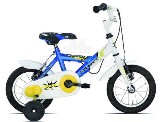 Children's bicycle 12'', blue/white