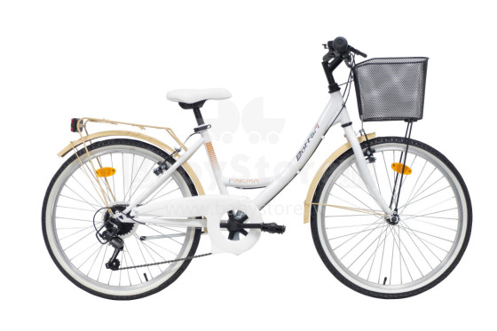 Sieviešu velosipēds 24'' ''PARMA'', balts/bēšs