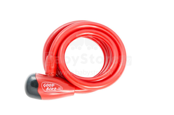 Cable lock SECURITY LOCK, Ø12x1500mm, red