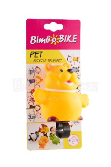 Bicycle trumpet PET, yellow bear