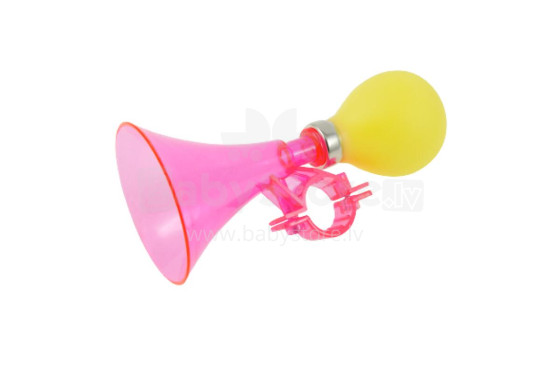 Bicycle trumpet SOFFTY, pink/yellow