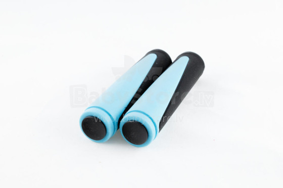 Handlebar grips DOUBLE, 2pcs, blue/black