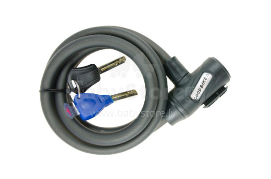 Cable lock PREMIUM SECURITY, Ø12x1500mm, black