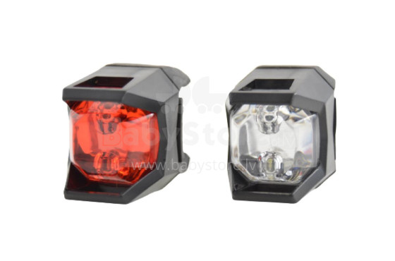 Set of front and rear lights ECLIPSE, black