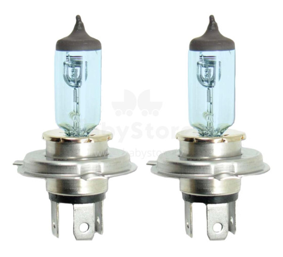 Halogen bulbs H4 SUPERWHITE, 2 pcs