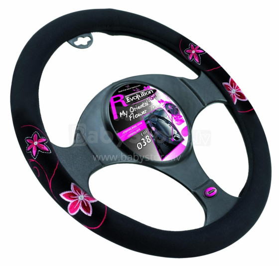 Steering wheel cover MY ORIENTAL FLOWER