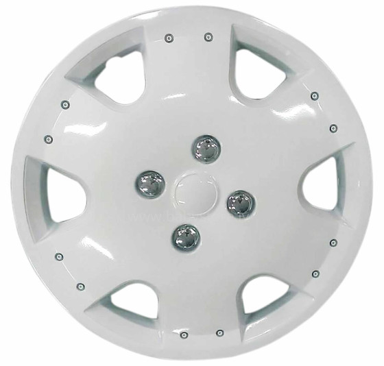 Set of wheel covers WHITE MALLORCA, 15'', 4 pcs.